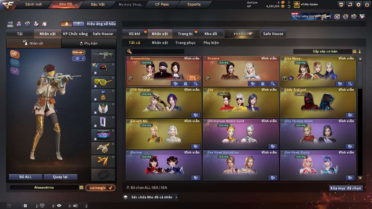shop acc cf uy tin gia re